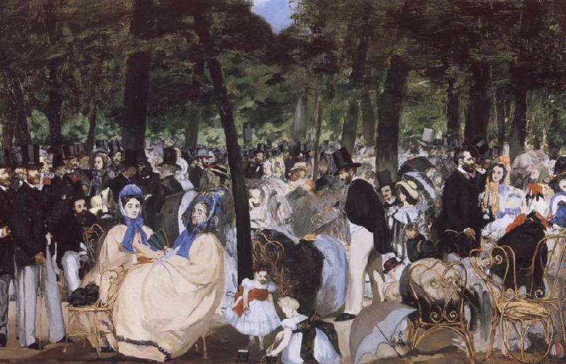 Edouard Manet Music in the Tuileries Garden oil painting image